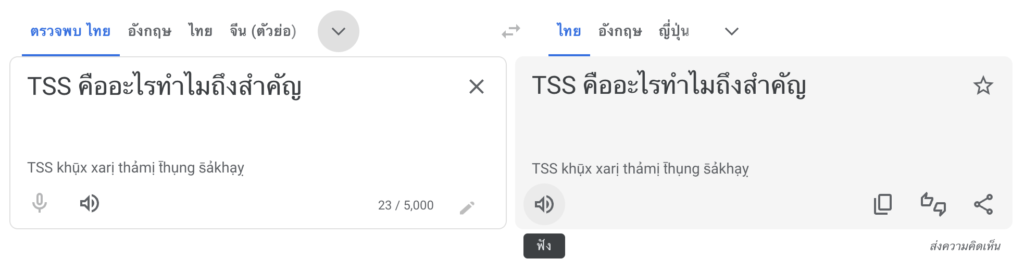 ภาพตัวอย่าง TTS